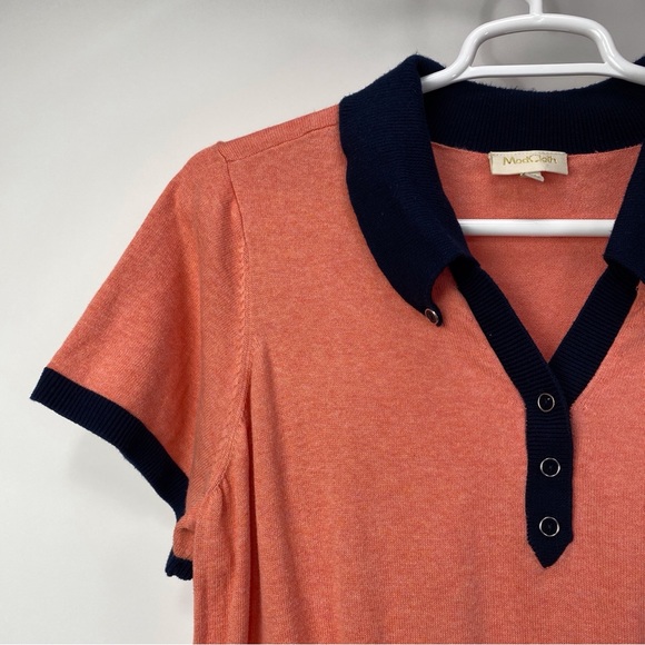 ModCloth Women Scholastic Classic Collared Mini Dress 3X Retro Academia Coral - Picture 6 of 16